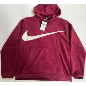 Nike Club Winterized Fleece DQ4896-638 Beetroot Pullover Hoodie Men's M